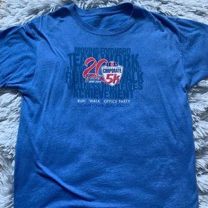 Port and Co Blue 5k Shirt